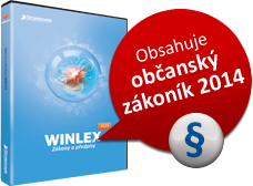 Program WINLEX obsahuje tak� ob�ansk� z�kon�k ��inn� od 1. 1. 2014