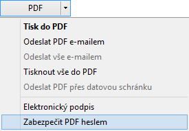 U sestav Výplatní list a Výplatní páska můžete nastavit, zda budou zabezpečené heslem. U sestav Výplatní list a Výplatní páska můžete nastavit, zda budou zabezpečené heslem.