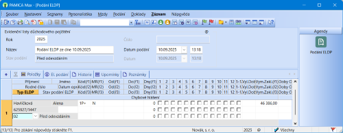 Evidenční list důchodového pojištění zaměstnance po ukončení pracovního poměru