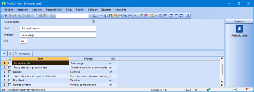 Agenda Překlady textů, kterou využijete pro překlady tiskových výstupů