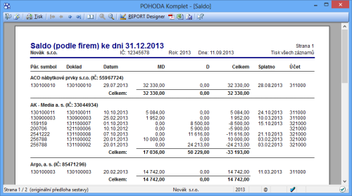 POHODA 10500 - betaverze