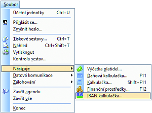 POHODA: Pokud chcete číslo bankovního účtu převést na kód IBAN, pomůže vám nová převodní kalkulačka.