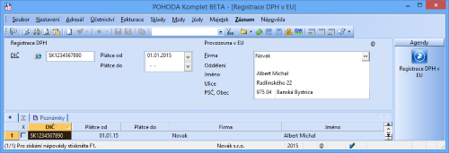 Do agendy Registrace DPH v EU už budete zadávat méně údajů. Sazby daně pro jednotlivé státy EU se nově uvedou v agendě Sazby DPH v EU. 