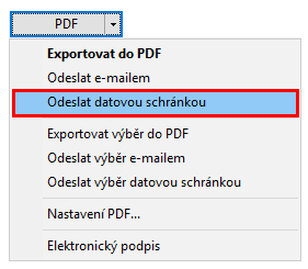 Prostřednictvím datové schránky nově můžete posílat i soubory PDF