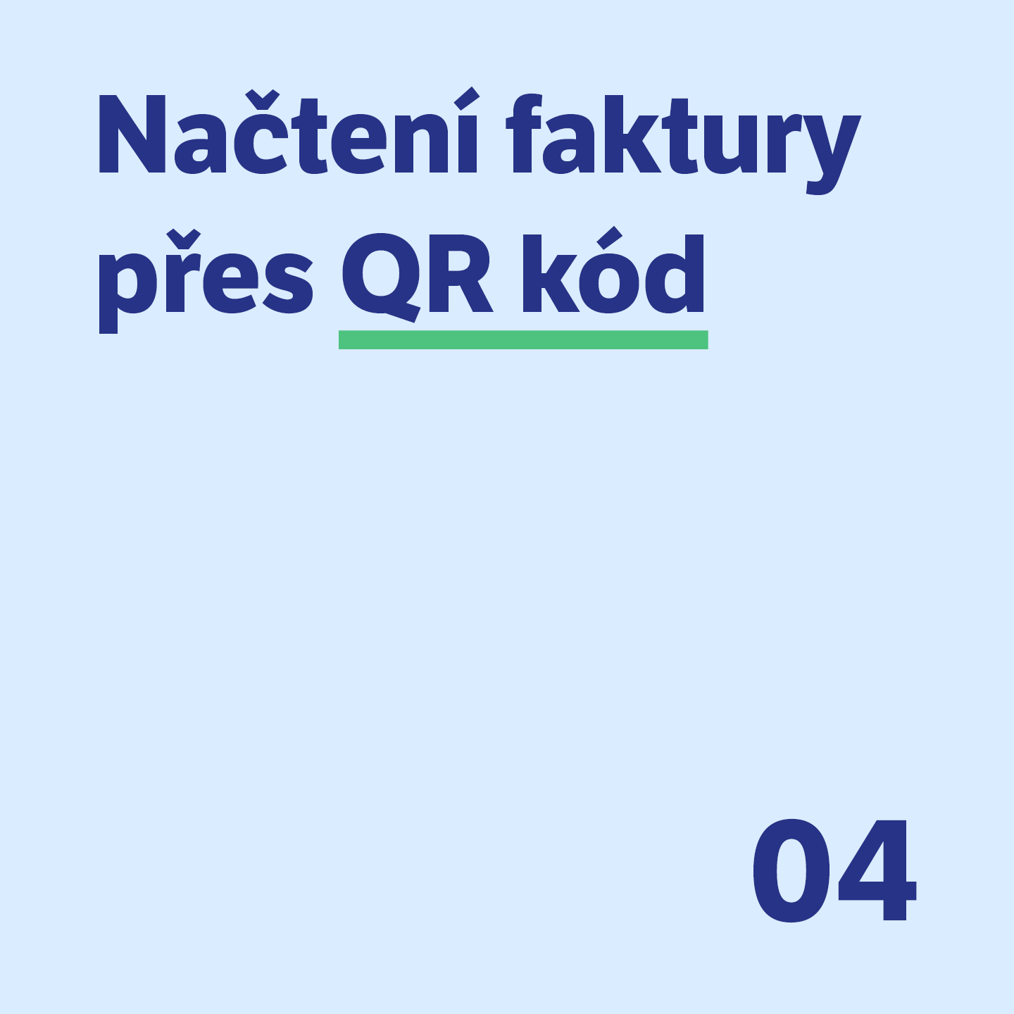 4 Načtení faktury přes QR kód