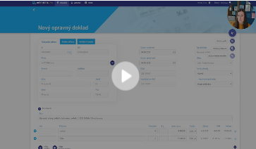 Jak v aplikaci mPOHODA vystavit opravný daňový doklad?