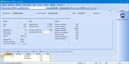 S programem PAMICA můžete vést mzdovou evidenci také na zakázku