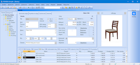 Účetní program POHODA: Správa zásob v programu POHODA