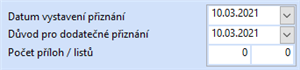 Dodatečné přiznání