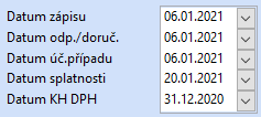Datum kontrolního hlášení