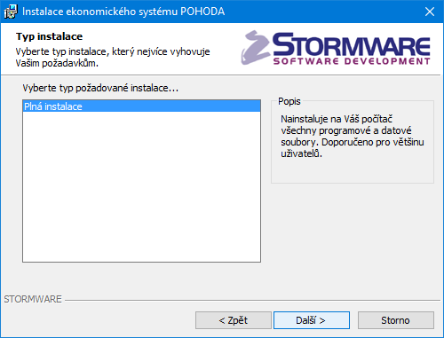 Spuštění instalace