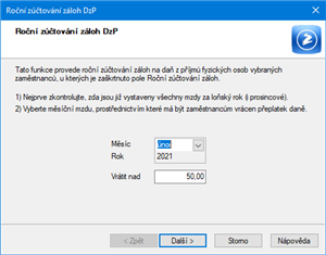 Roční zúčtování…