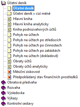 Tisk sestav