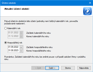 Zavedení účetnictví