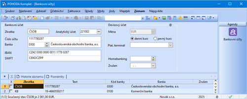 Pokladna a banka