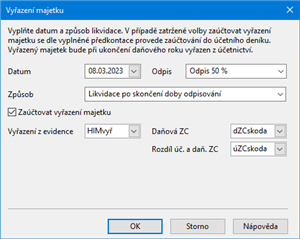 Vyřazení dlouhodobého majetku