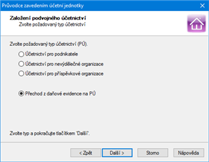 Přechod z daňové evidence na účetnictví